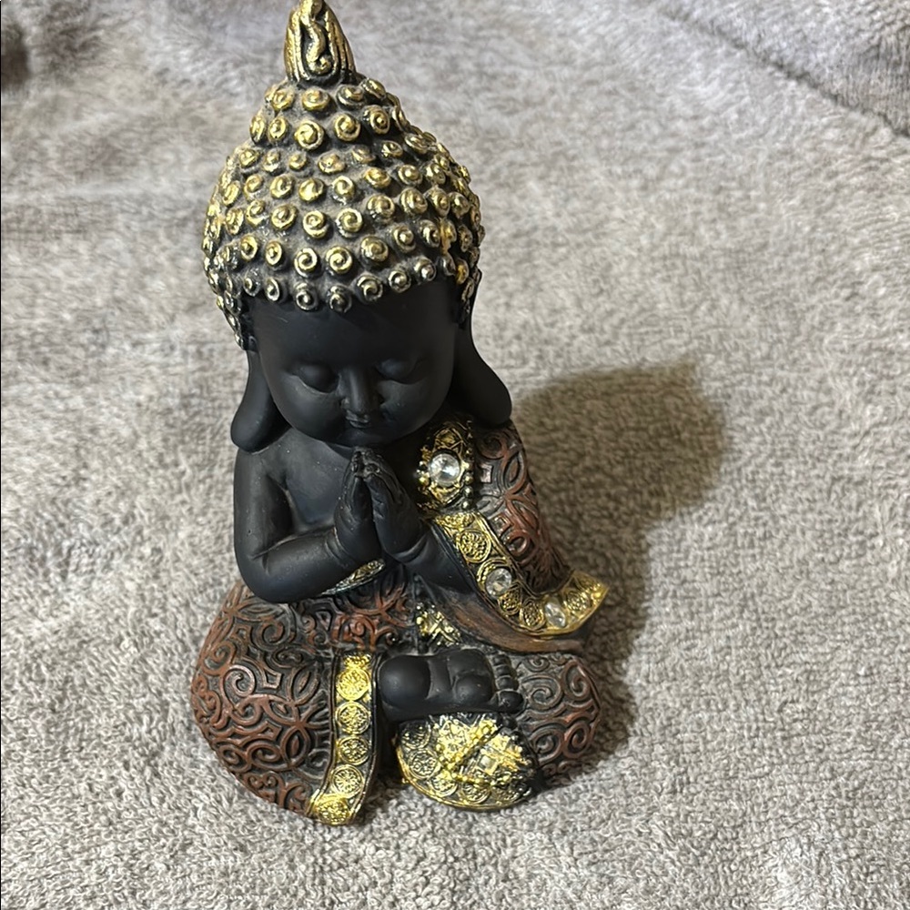 Black and Gold Buddha Figurine